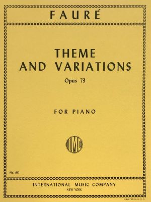 Theme & Variations Op 73 Piano