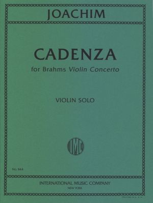 Cadenzas Brahms Violin Concerto