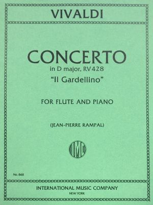 Concerto D major RV 428 Il Gardellino Flute, Piano