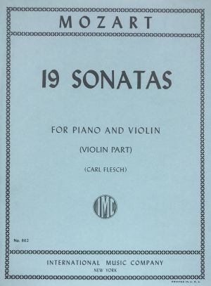 19 Sonatas Piano, Violin (Violin Part)
