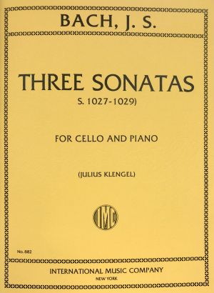 Three Sonatas S  1027-1029 Cello, Piano