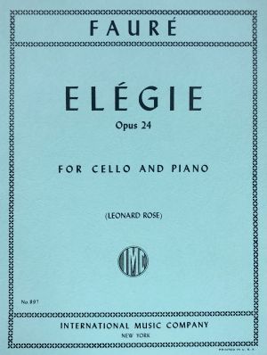 Elegie Op 24 Cello, Piano
