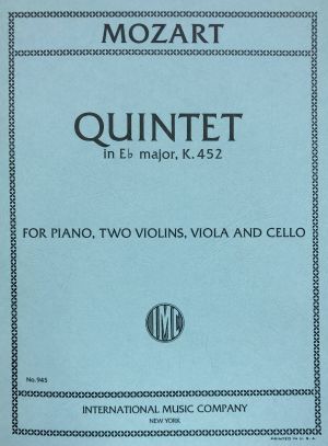 Quintet Eb major K 452 Piano, 2 Violins, Viola, Cello