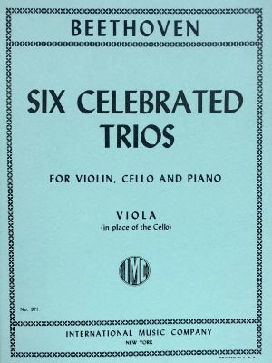 Six Celebrated Trios Viola Part