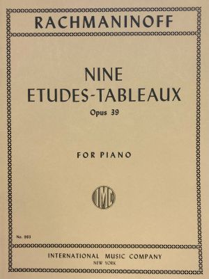 Nine Etudes-Tableaux Op 39 Piano
