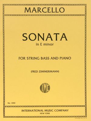 Sonata E minor Double Bass, Piano