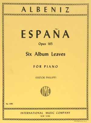 Espana Op 165 Six Album Leaves Piano