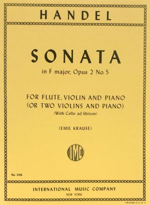 Sonata F major Op 2 No 5 Flute, Violin, Piano
