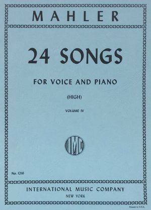 24 Songs High Voice, Piano Vol 4
