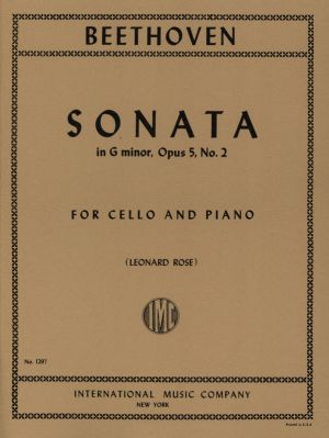 Sonata G minor Op 5 No 2 Cello, Piano