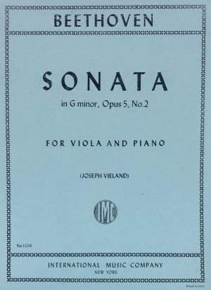 Sonata D minor Op 5 No 2 Viola, Piano