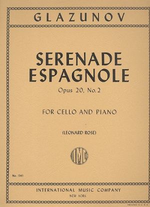Serenade Espagnole Op20 2 Cellos