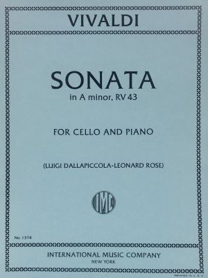 Sonata A minor RV 43 Cello, Piano
