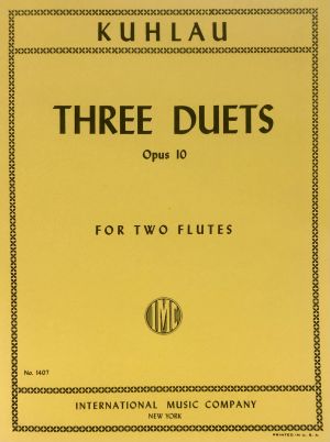 Three Duets Op 10 2 Flutes