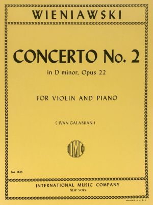 Concerto No 2 D minor Op 22 Violin, Piano