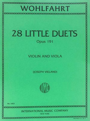 28 Little Duets Op 191 Violin, Viola