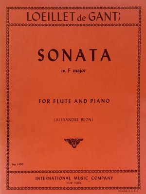 Sonata F major Flute, Piano