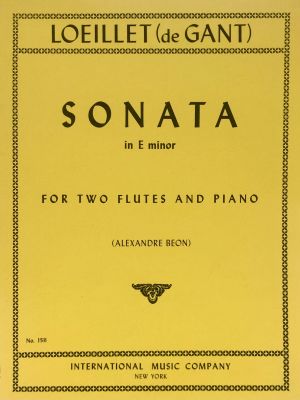 Sonata E minor 2 Flutes, Piano