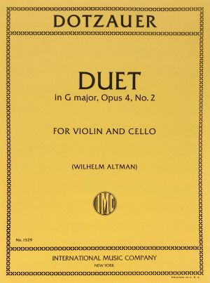 Duet G major Op 4 No 2 Violin, Cello