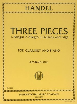 Three Pieces Clarinet, Piano