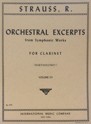Orchestral Excerpts from Symphonic Works Clarinet Vol 3