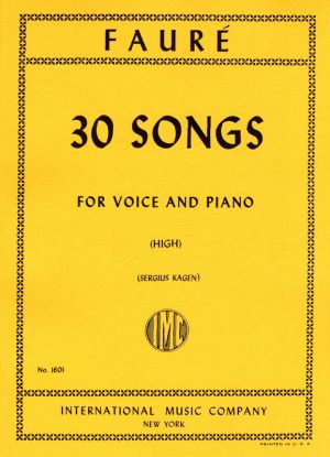 30 Songs High Voice, Piano