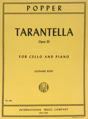 Tarantella Op 33 Cello, Piano