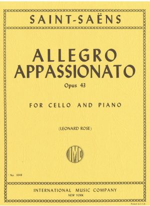 Allegro Appasionata Op 43 Cello, Piano