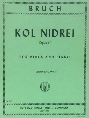 Kol Nidrei Op 47 Viola, Piano