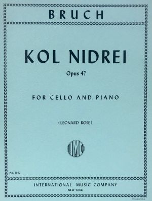 Kol Nidrei Op 47 Cello, Piano
