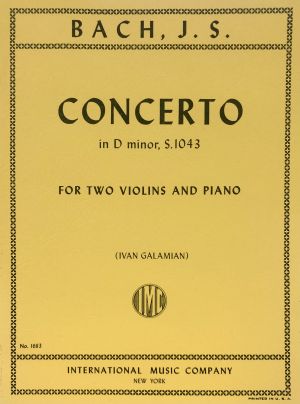 Concerto D minor S 1043 2 Violins, Piano