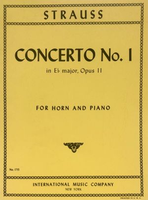 Concerto No 1 Eb major Op 11 French Horn, Piano