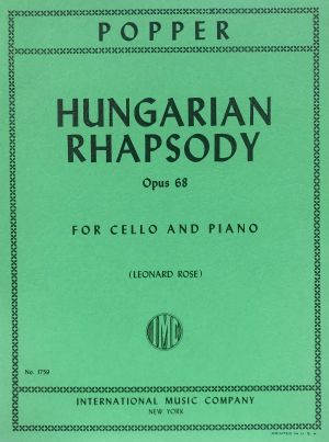 Hungarian Rhapsody Op 68 Cello, Piano