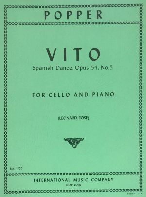 Vito Spanish Dance Op 54 No 5 Cello, Piano