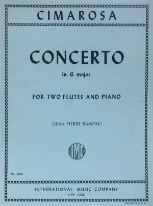 Concerto G major 2 Flutes, Piano