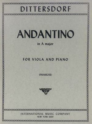 Andantino A major Viola, Piano