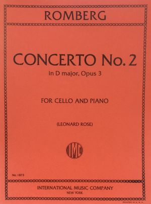 Concerto No 2 D major Op 3 Cello, Piano