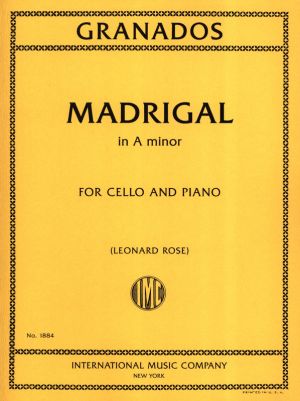 Madrigal A Min Cello, Piano