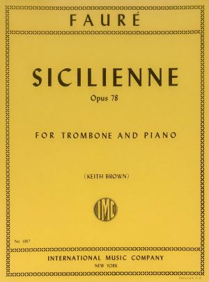 Sicilienne Op 78 Trombone, Piano