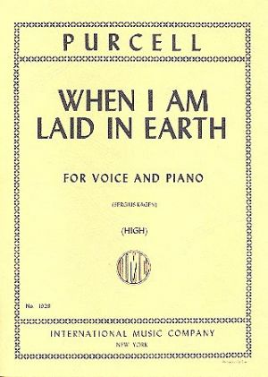 When I Am Laid Earth High Voice, Piano