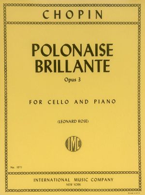 Polonaise Brillante Op 3 Cello, Piano