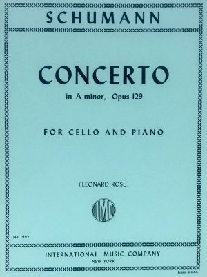 Concerto A minor Op 129 Cello, Piano