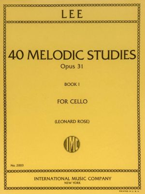 40 Melodic Studies Op 31 Cello Bk 1