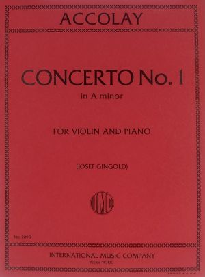 Concerto No 1 A minor Violin, Piano