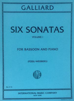Six Sonatas Bassoon, Piano Vol 1