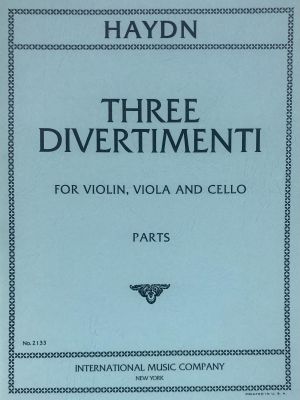 Three Divertimenti Violin, Viola, Cello