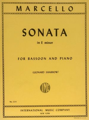 Sonata E minor Bassoon, Piano
