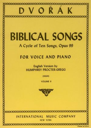 Biblical Songs Op 99 High Voice, Piano Vol 2