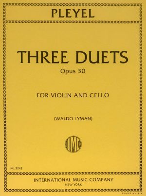 Three Duets Op 30 Violin, Cello