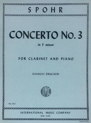 Concerto No 3 F minor Clarinet, Piano